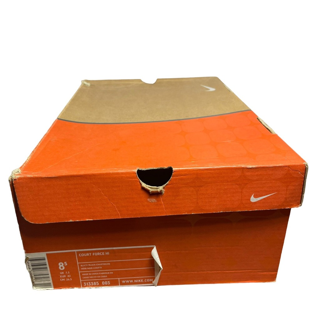 Nike Le Terme Swoosh Black and Green Sneakers‎ 313385-003 Men's SIZE 8.5 - Picture 12 of 13